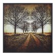 Yosemite Home Decor 'Distance' Tempered Glass/Wood Photo in Multi-Color