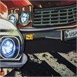 Yosemite Home Decor 'American Muscle' 3D Collage Glass Wall Art in Multi-Color