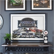 Yosemite Home Decor 'American Muscle' 3D Collage Glass Wall Art in Multi-Color