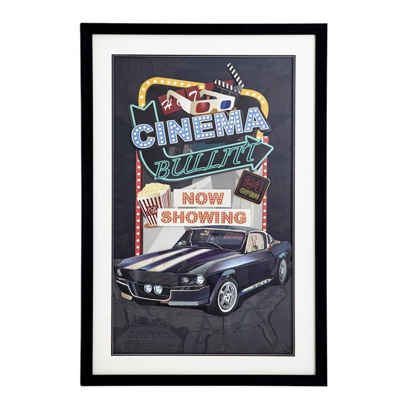 Yosemite Home Decor 'Detroit Legends' 3D Collage Glass Wall Art in Multi-Color
