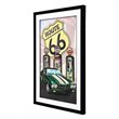 Yosemite Home Decor 'Detroit Legends 2' 3D Collage Glass Wall Art in Multi-Color