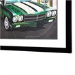 Yosemite Home Decor 'Detroit Legends 2' 3D Collage Glass Wall Art in Multi-Color
