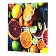 Yosemite Home Decor 'Citrus Feast' Glass/Wood Photo in Multi-Color