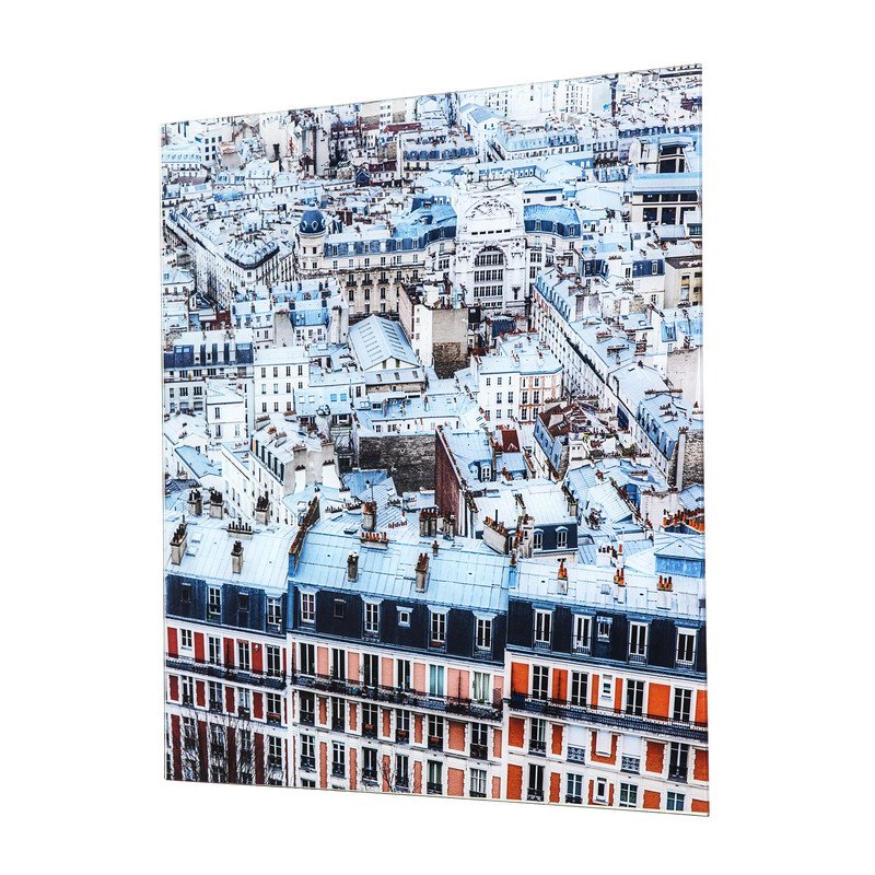Yosemite Home Decor 'Au Revoir I' Glass/Wood Photo in Multi-Color