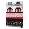 Yosemite Home Decor 'Parisian Bistro' Glass/Wood Photo in Multi-Color