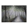 Yosemite Home Decor 'Lighted Path I' Wood Canvas Wall Art in Multi-Color