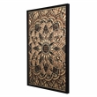 Yosemite Home Decor 'Symmetry's Cut' Glass Mixed Media Shadowbox in Multi-Color