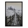 Yosemite Home Decor 'Country Road I' Plastic Canvas Wall Art in Multi-Color