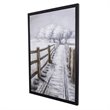 Yosemite Home Decor 'Country Road II' Plastic Canvas Wall Art in Multi-Color