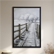 Yosemite Home Decor 'Country Road II' Plastic Canvas Wall Art in Multi-Color