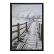 Yosemite Home Decor 'Country Road II' Plastic Canvas Wall Art in Multi-Color