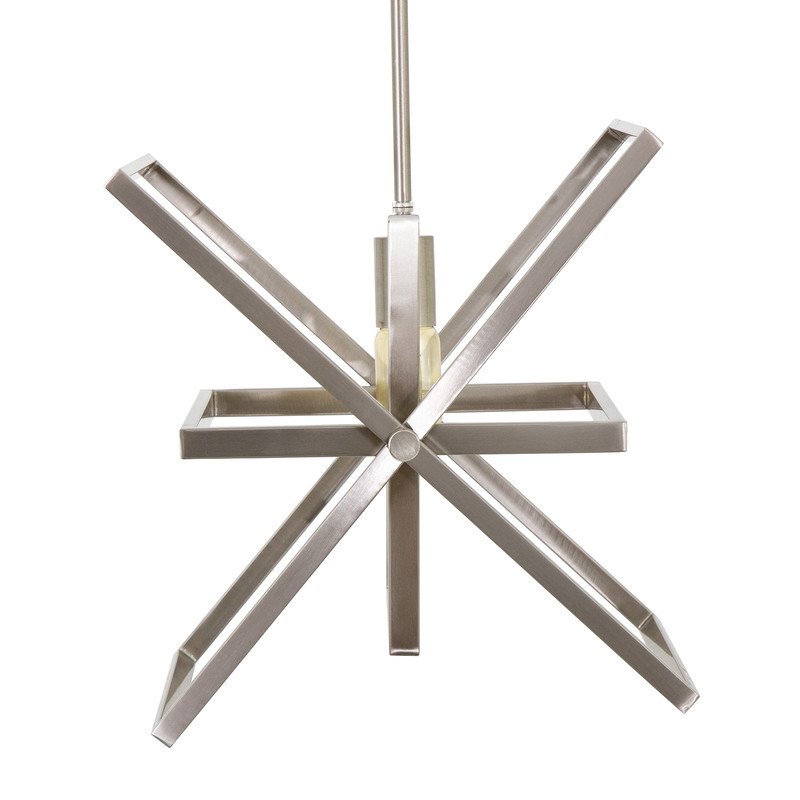 Yosemite Home Decor Aquarius 1-Light Geometric Metal Pendant in Matte Black