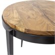 Yosemite Home Decor Raju Wood/Iron Nesting Tables in Multi-Color