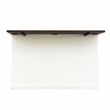 Yosemite Home Decor Wood Kitchen Island with Butcher Block Top in Logan White