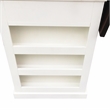 Yosemite Home Decor Wood Kitchen Island with Butcher Block Top in Logan White
