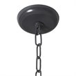 Yosemite Home Decor Contessa 6-Light Metal Chandelier in Matte Black