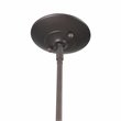 Yosemite Home Decor Orbs 6-Light Metal/Crystal Chandelier in Rustic Brown