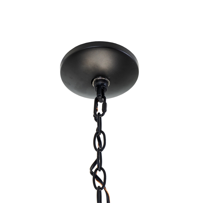 Yosemite Home Decor 9-Light Modern Classic Glass Chandelier in Oil Rubbed Bronze