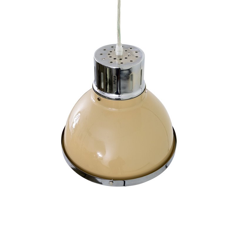 Yosemite Home Decor Harper Bay 1-Light Metal Pendant in Beige