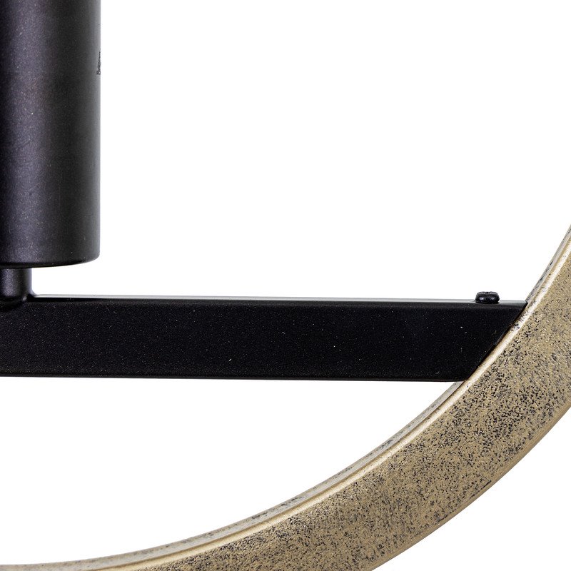 Yosemite Home Decor Unique Designs Paradoxical 1-Light Metal Pendant in Black
