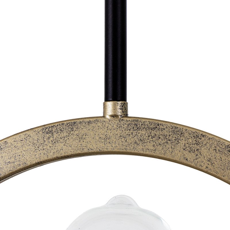 Yosemite Home Decor Unique Designs Paradoxical 1-Light Metal Pendant in Black