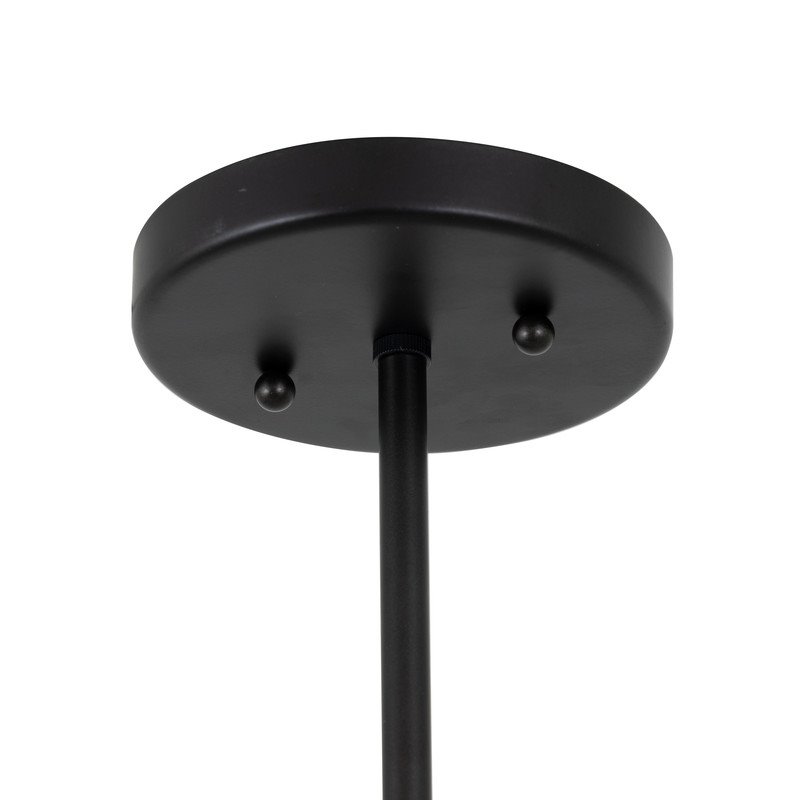 Yosemite Home Decor Unique Designs Paradoxical 1-Light Metal Pendant in Black