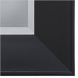 Yosemite Home Decor Large Rectangle Beveled Glass Resin Casual Mirror in Black