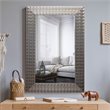Yosemite Home Decor Medium Rectangle Beveled Glass Resin Mirror in Champaign