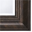 Yosemite Home Decor Large Rectangle Beveled Glass Resin Casual Mirror in Bronze