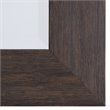 Yosemite Home Decor Medium Rectangle Glass Resin Casual Mirror in Espresso