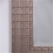 Yosemite Home Decor Large Rectangle Plastic Casual Mirror in Pewter