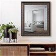 Yosemite Home Decor Medium Rectangle Resin Casual Mirror in Dark Bronze