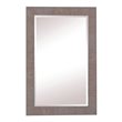 Yosemite Home Decor Traditional Resin/Wood Mirror in Brown Texture