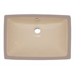 Yosemite Home Decor Rectangular Design Ceramic Undermount Basin in Beige