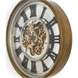 Yosemite Home Decor Sophisticated Design Modern Metal Gear Clock in Gold