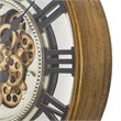 Yosemite Home Decor Sophisticated Design Modern Metal Gear Clock in Gold