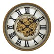 Yosemite Home Decor Sophisticated Design Modern Metal Gear Clock in Gold