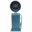 Yosemite Home Decor Route 66 Transitional Metal Table Top Clock in Blue