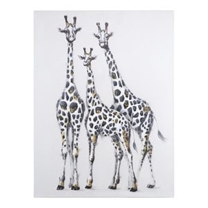 Yosemite Home Decor &quotFamily with Spots&quot Wood Wrapped Wall Art in Multi-Color