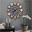 Yosemite Home Decor Coastal Metal Bubble Wall Clock in Multi-Color