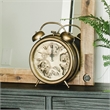 Yosemite Home Decor Modern Metal Gear Table Top Clock in Gold Brass