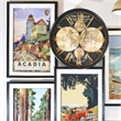 Yosemite Home Decor 'Acadia' Glass 3D Collage Wall Art in Multi-Color