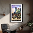 Yosemite Home Decor 'Acadia' Glass 3D Collage Wall Art in Multi-Color
