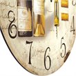 Yosemite Circular Wooden Wall Clock with Two Bottles Of Wine Print