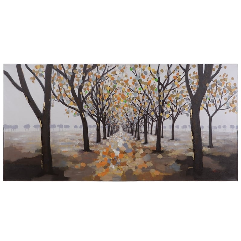 Yosemite Home Decor 'Pathway' Fabric Canvas in Multi-Color