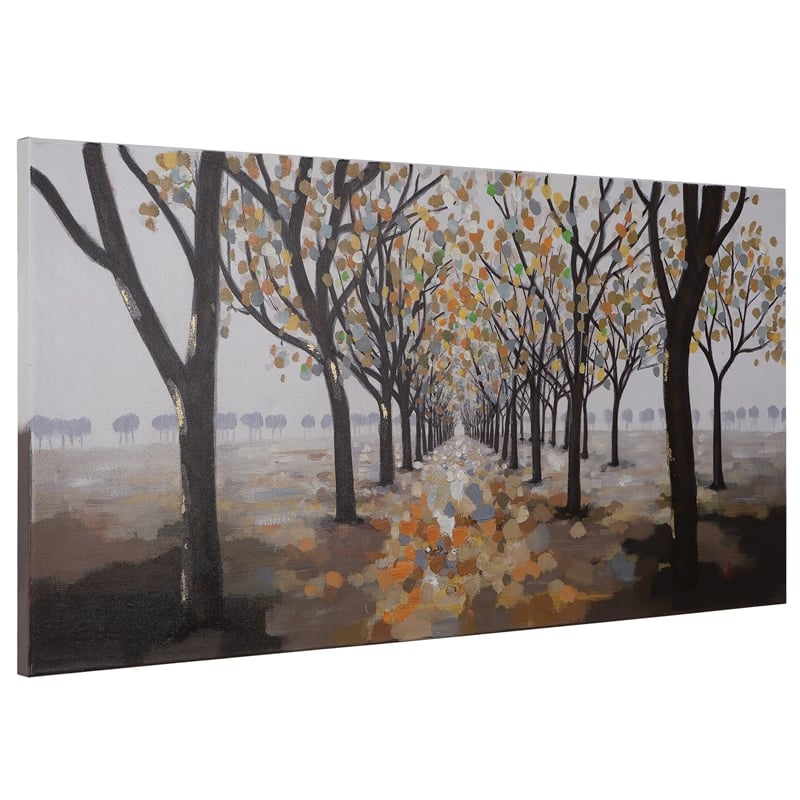 Yosemite Home Decor 'Pathway' Fabric Canvas in Multi-Color