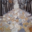 Yosemite Home Decor 'Pathway' Fabric Canvas in Multi-Color