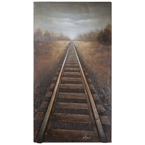 Yosemite 'Vanishing Into The Distance' Fabric Canvas in Multi-Color