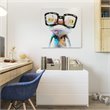 Yosemite Home Decor 'Hipster Froggy' Fabric Canvas in Multi-Color