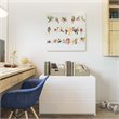 Yosemite Home Decor 'Birds on a Wire II' Fabric Canvas in Multi-Color
